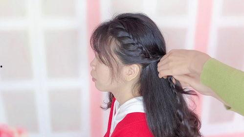 汉服成人编发视频教学  第2张
